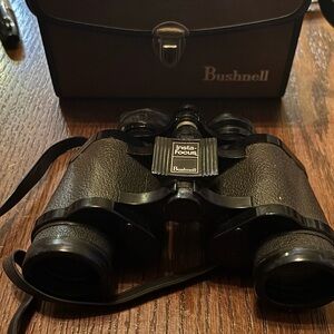 Bushnell Black Binoculars with Case
